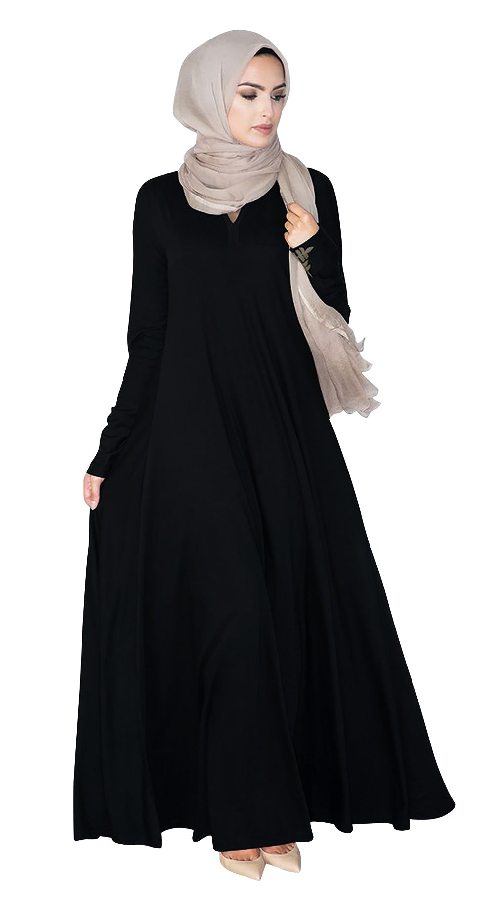 Gamis Abaya Diana Baloon Polos Wanita Muslim Kekinian
