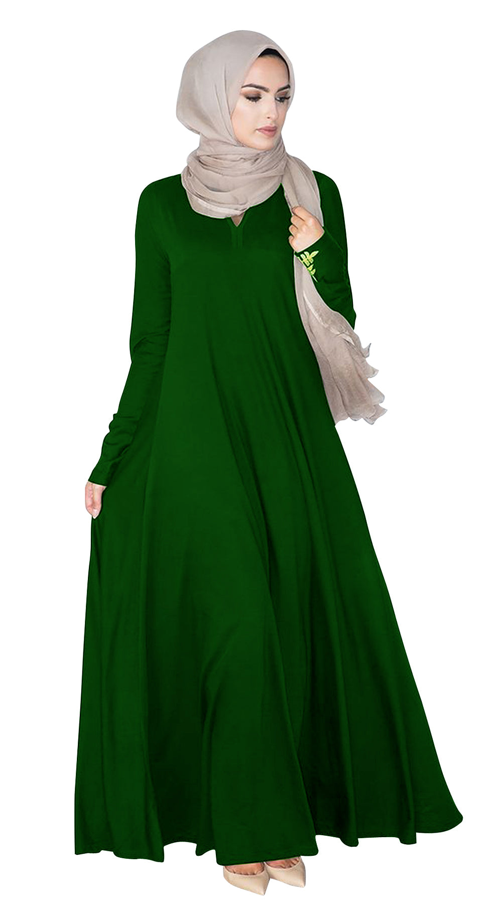 Gamis Abaya Diana Baloon Polos Wanita Muslim Kekinian