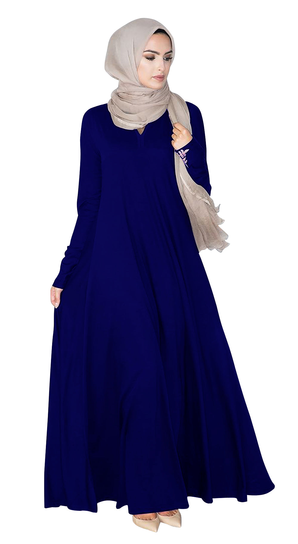 Gamis Abaya Diana Baloon Polos Wanita Muslim Kekinian