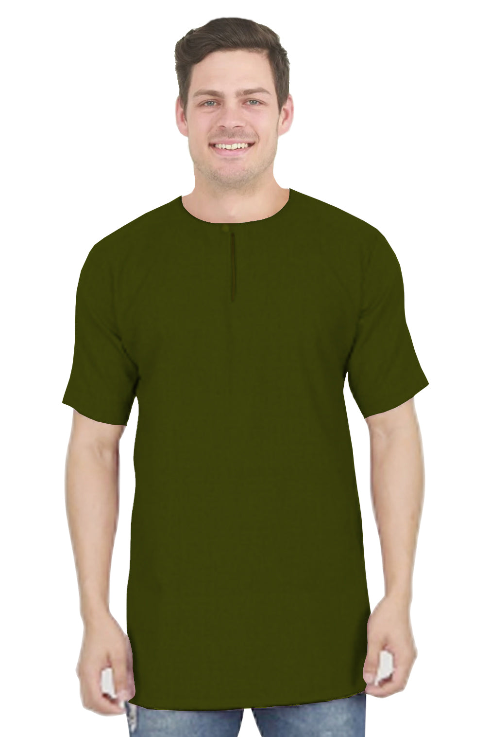 Baju Koko | Kurta Pria Polos Klasik Tangan Pendek Kancing Depan