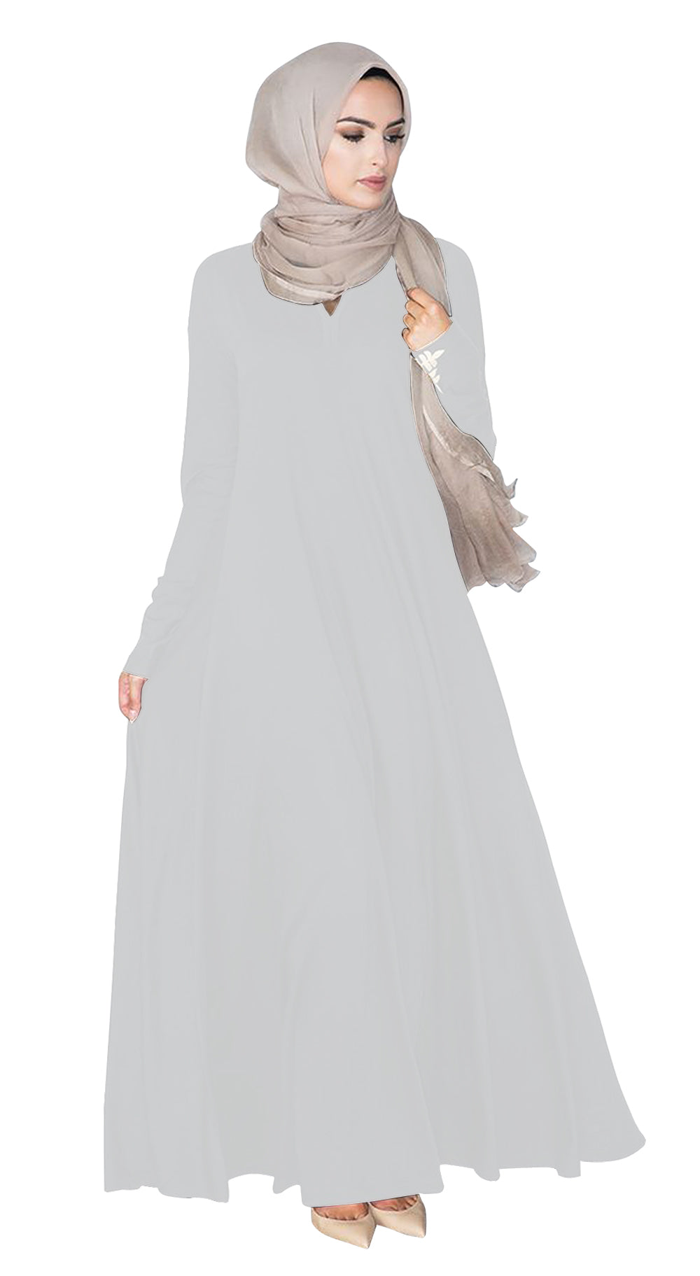Gamis Abaya Diana Baloon Polos Wanita Muslim Kekinian