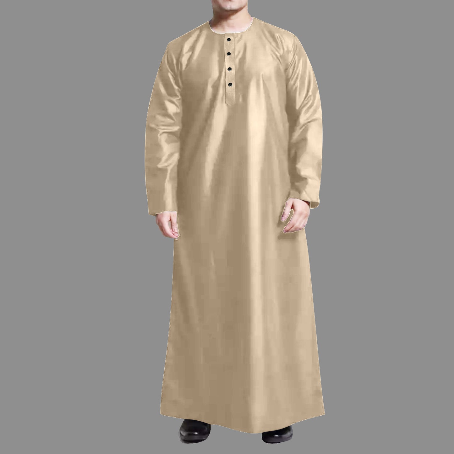 Jubah Kurta Pria Muslim laki laki Casual Kancing Trendy