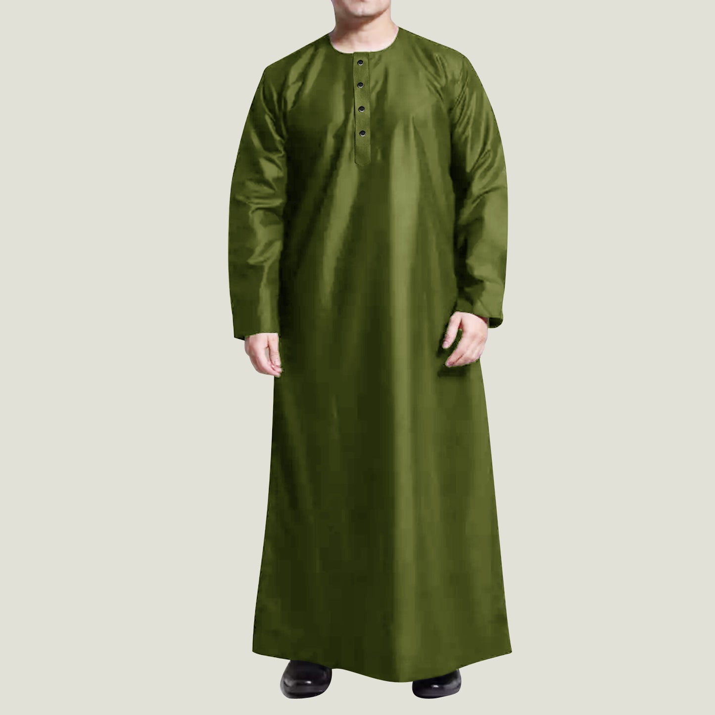 Jubah Kurta Pria Muslim laki laki Casual Kancing Trendy
