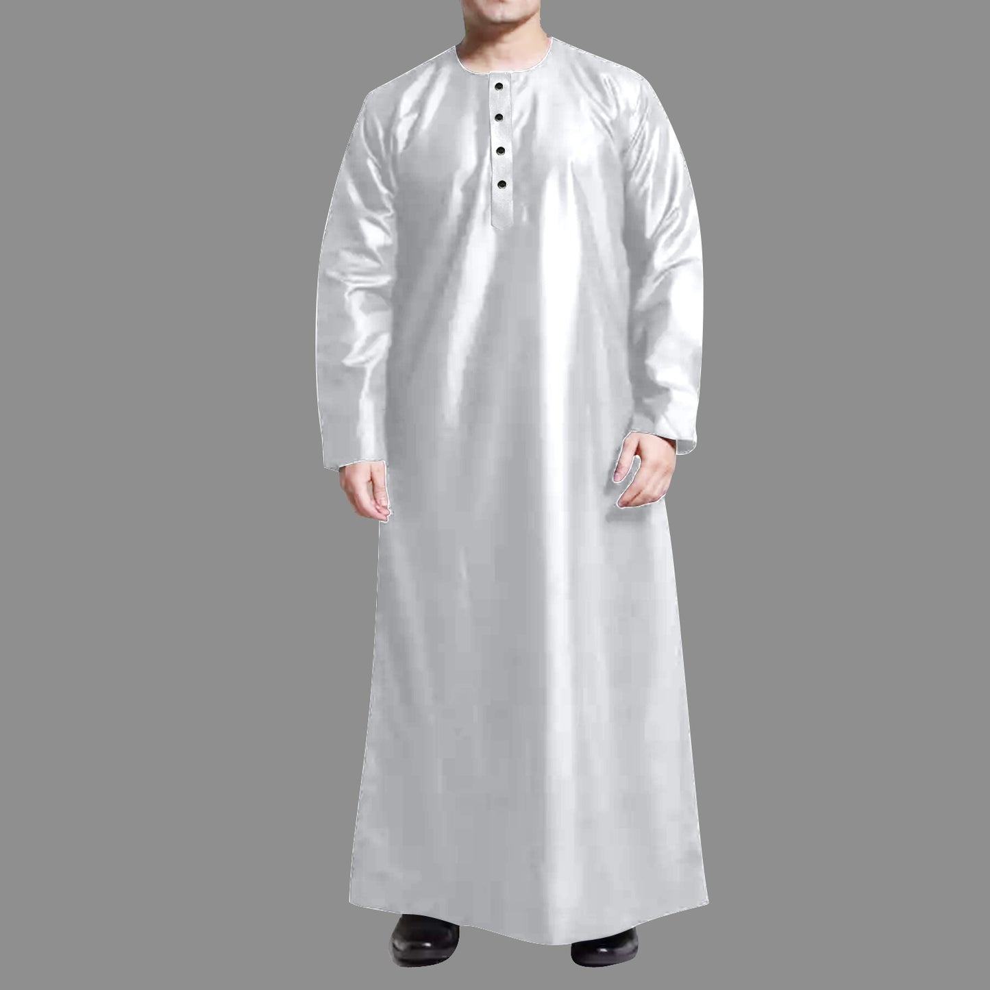Jubah Kurta Pria Muslim laki laki Casual Kancing Trendy