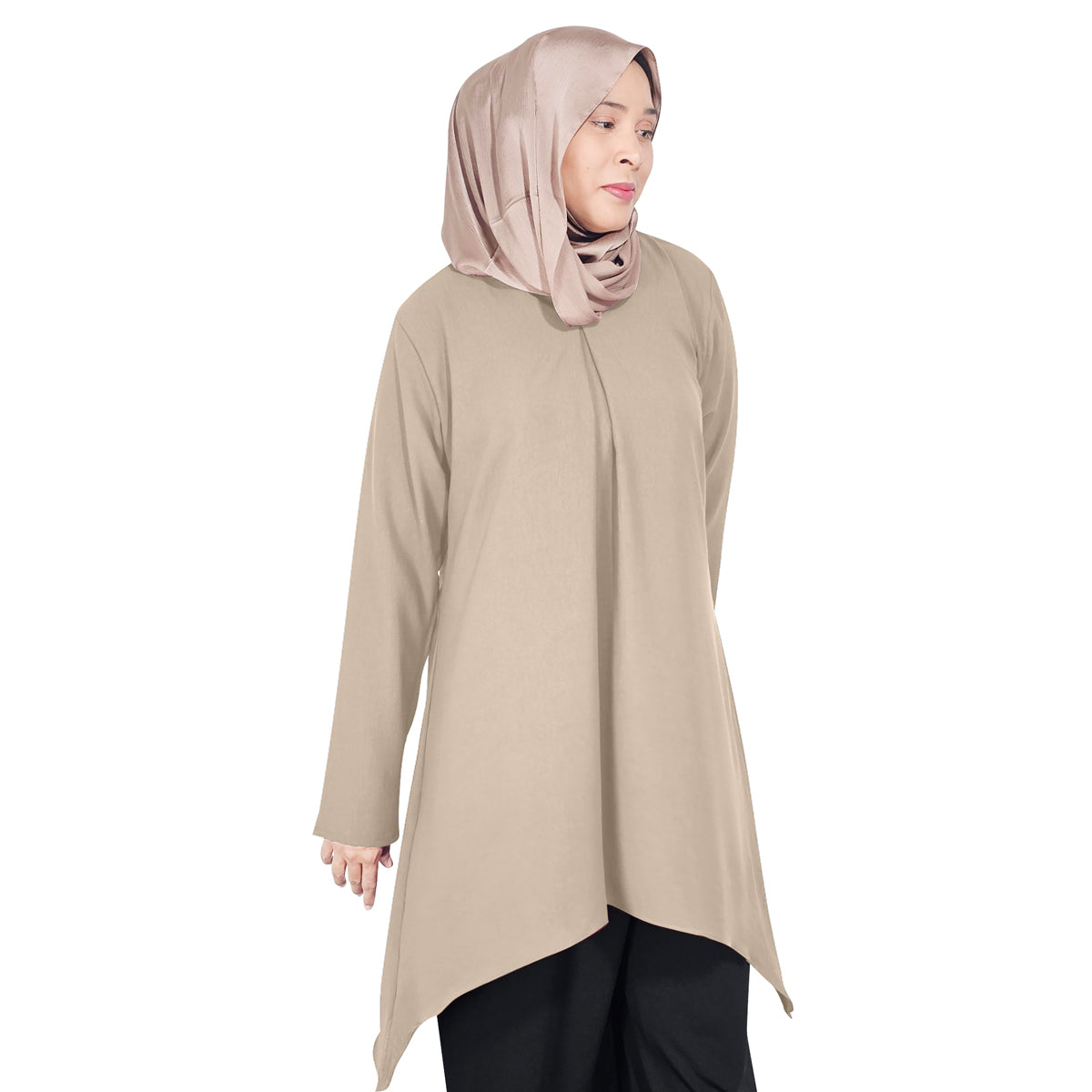 Blouse Tunic Tangan Panjang Wanita Muslim