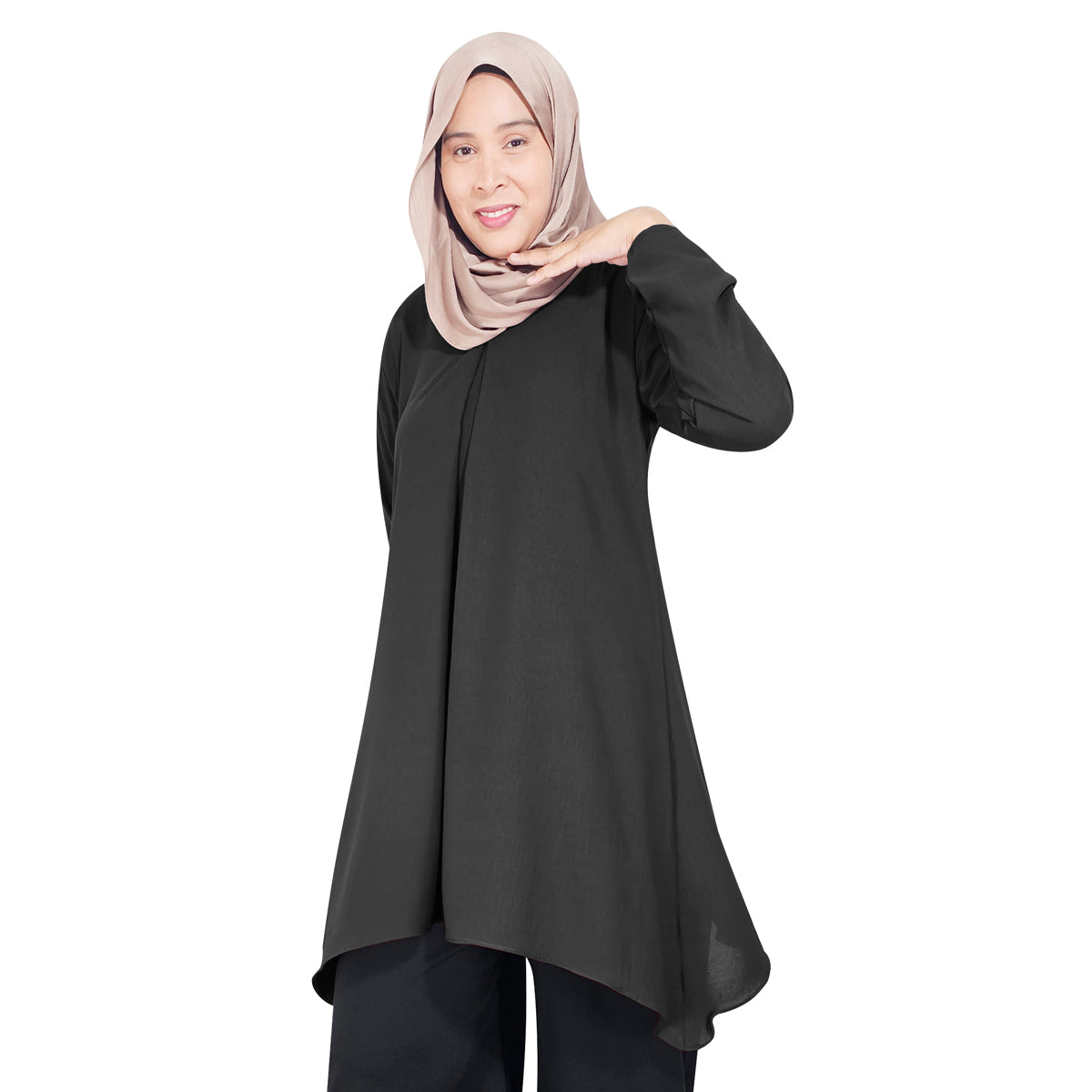 Blouse Tunic Tangan Panjang Wanita Muslim