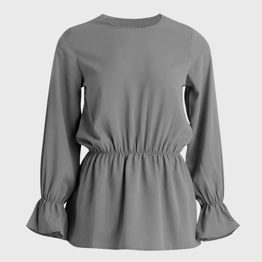 Blouse Atasan Wanita Lace Kekinian Tangan Panjang