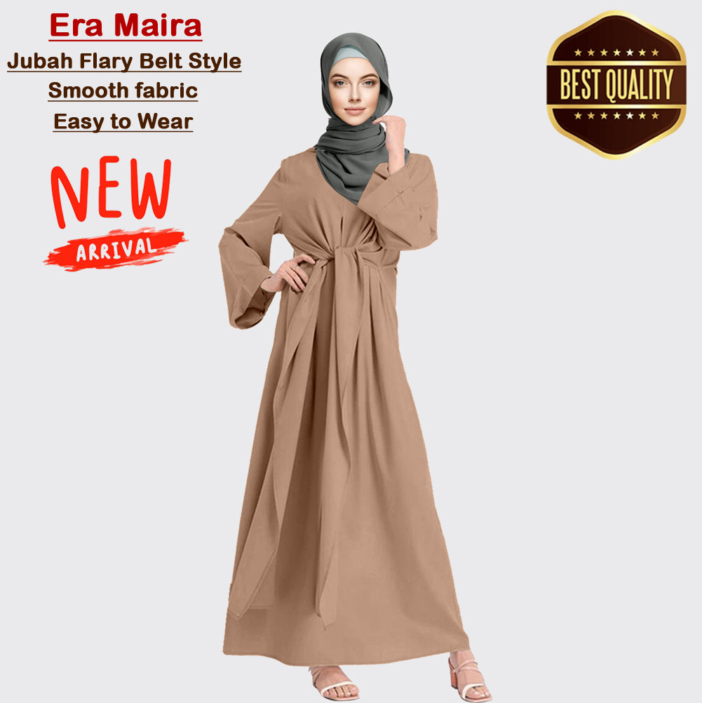 Gamis Abaya Belt Ikat Paten Tangan Besar