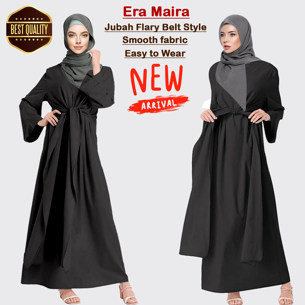 Gamis Abaya Belt Ikat Paten Tangan Besar