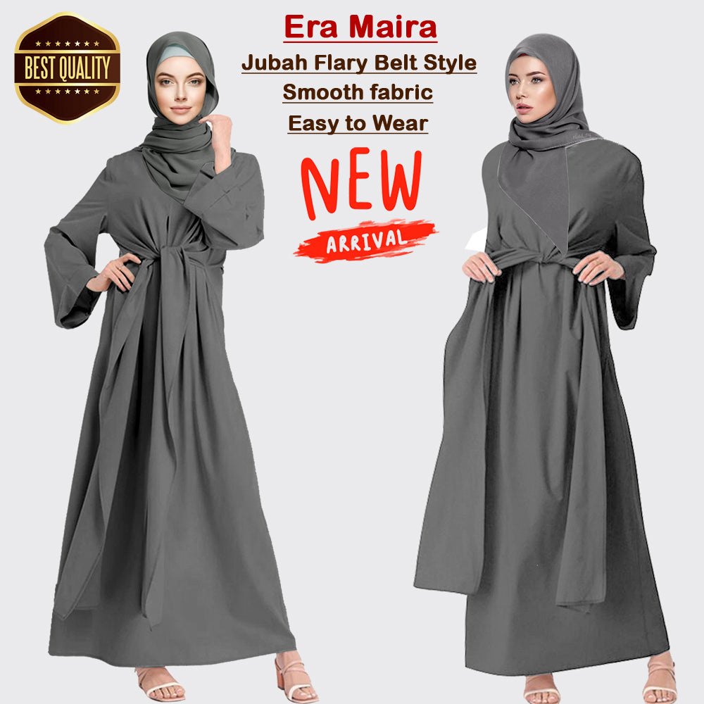 Gamis Abaya Belt Ikat Paten Tangan Besar