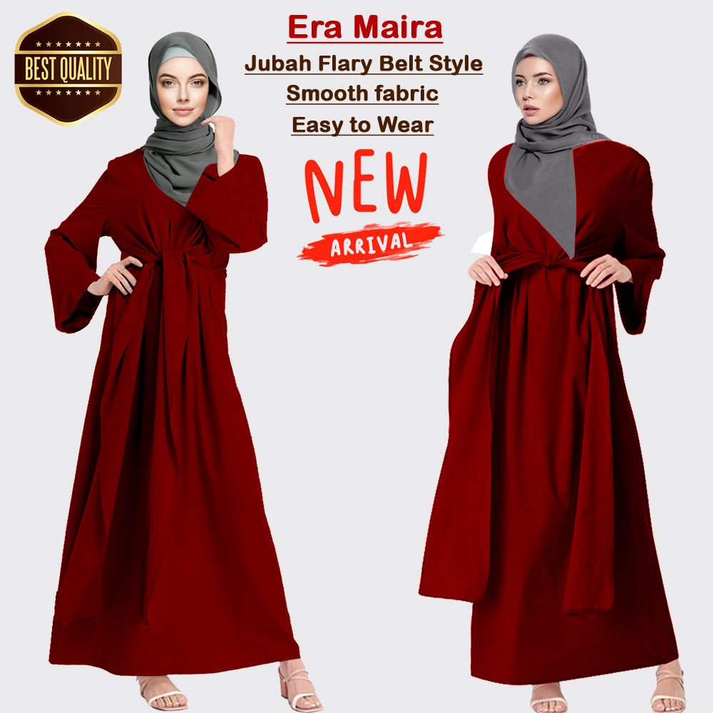 Gamis Abaya Belt Ikat Paten Tangan Besar
