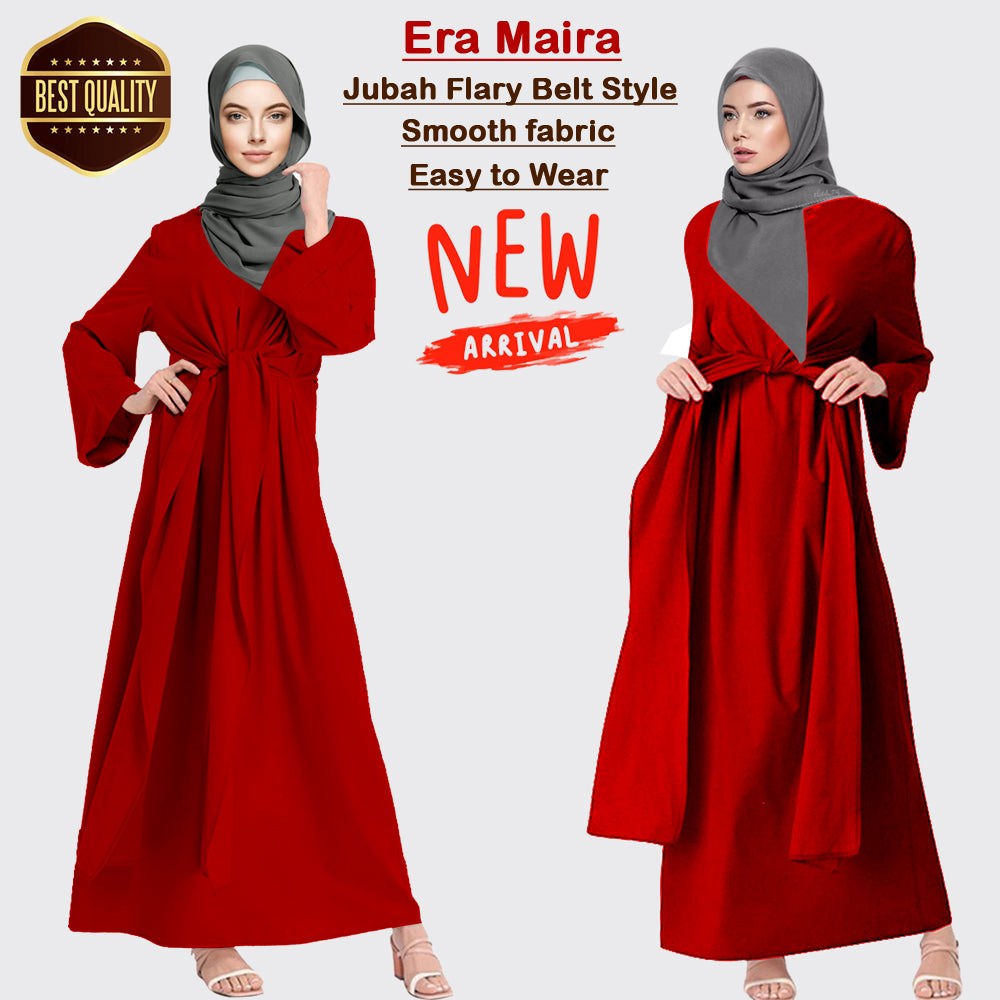 Gamis Abaya Belt Ikat Paten Tangan Besar