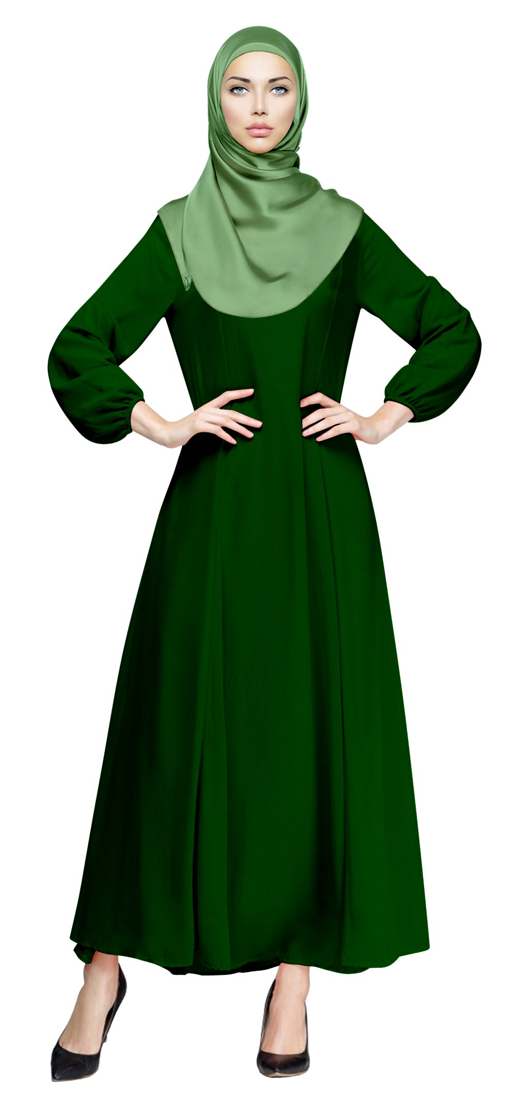 Gamis Abaya Sofia Polos Bawah Lebar Fashion Wanita