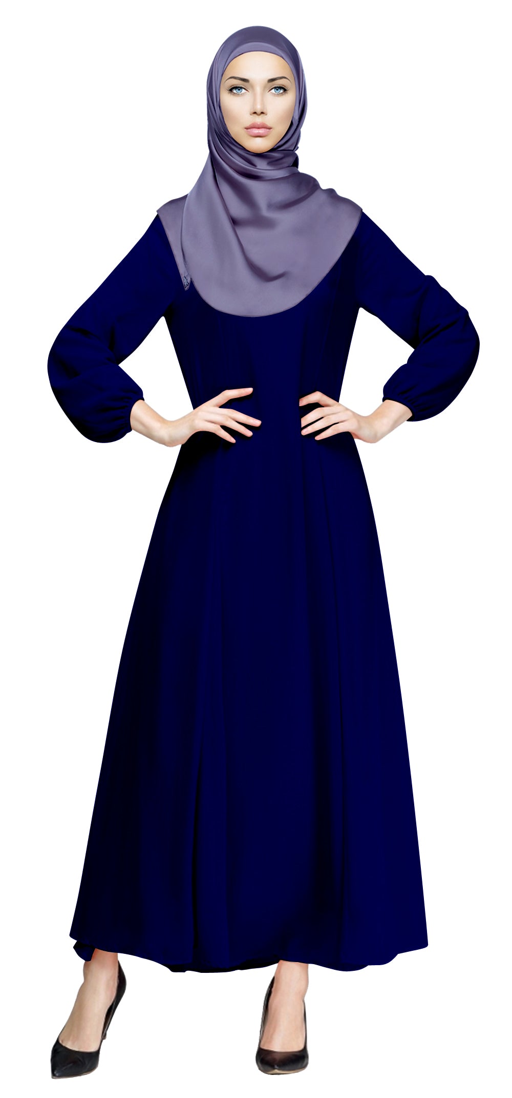 Gamis Abaya Sofia Polos Bawah Lebar Fashion Wanita