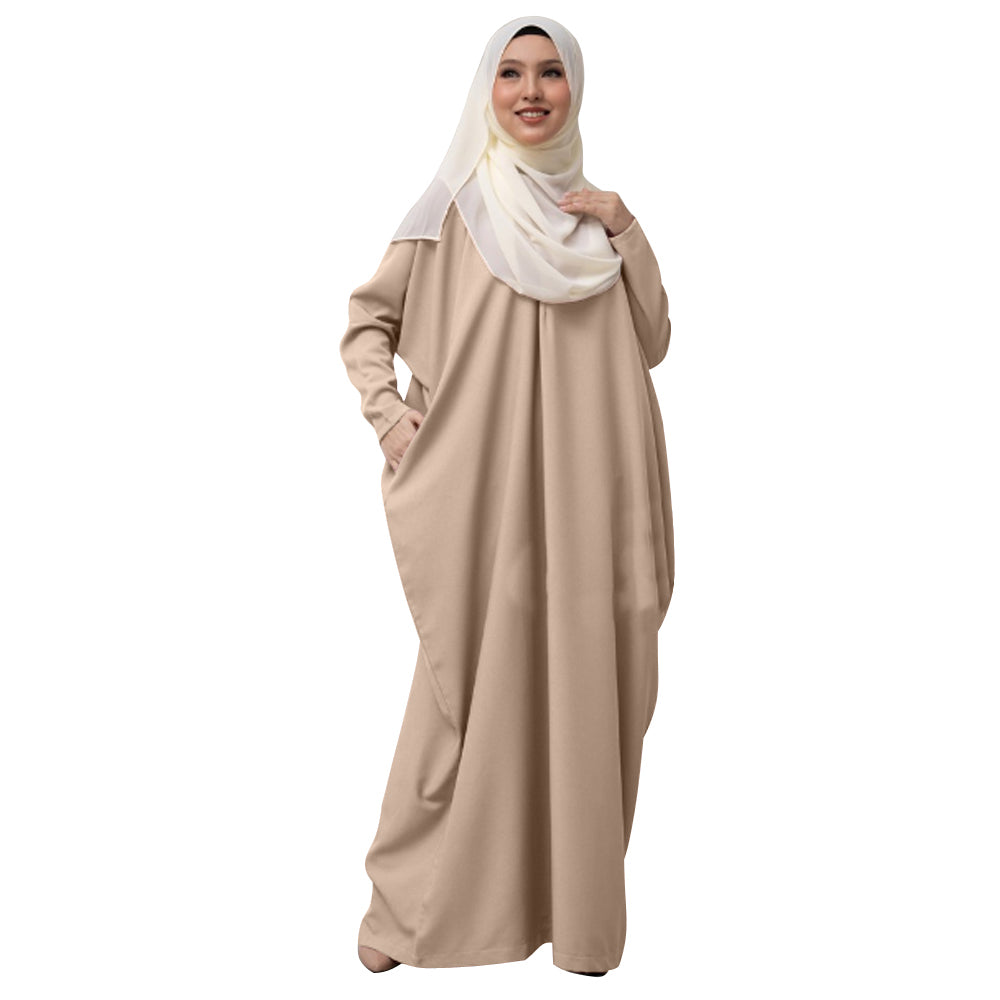 Kaftan Modern Polos Terbaru Wanita Muslim