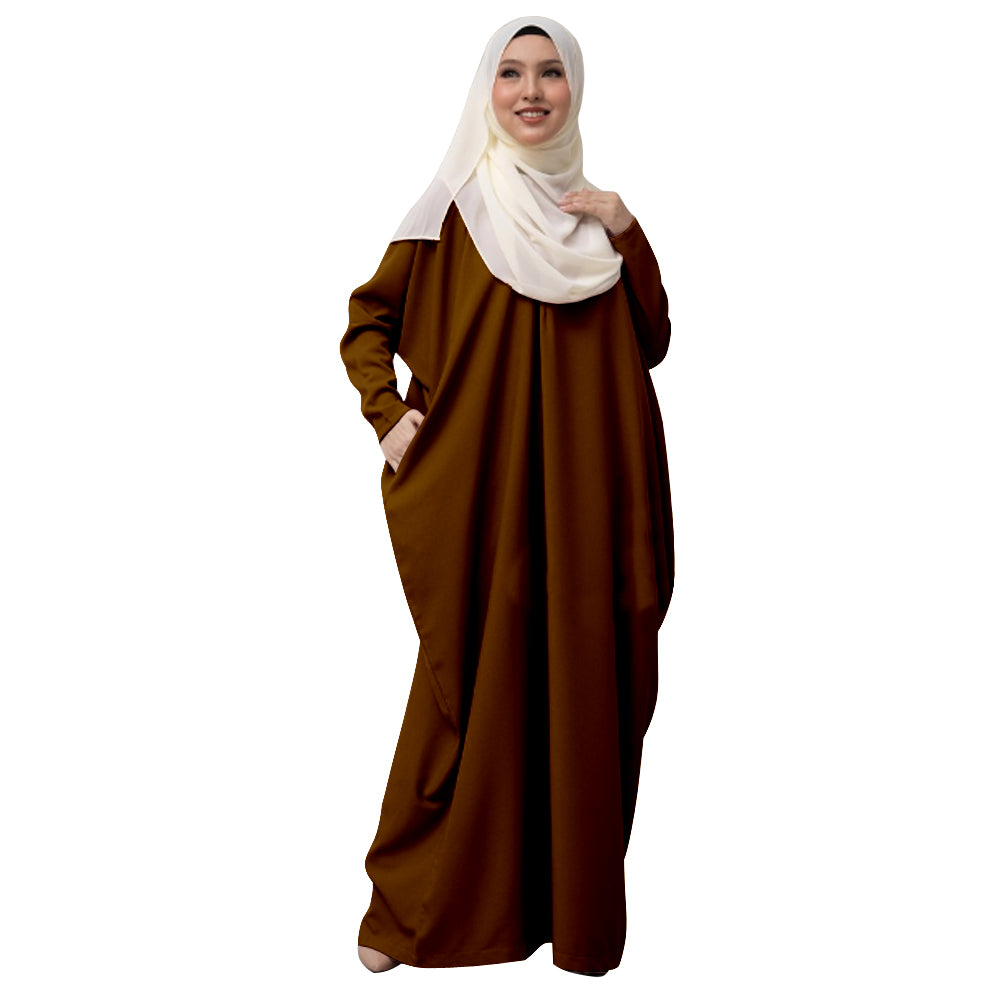 Kaftan Modern Polos Terbaru Wanita Muslim