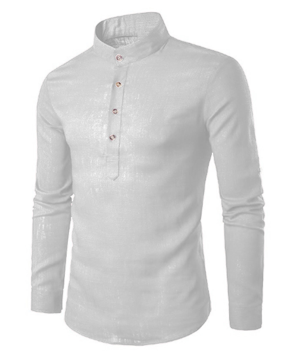 Baju Koko | Kurta Pria Muslim Polos Kancing Depan Tangan Panjang