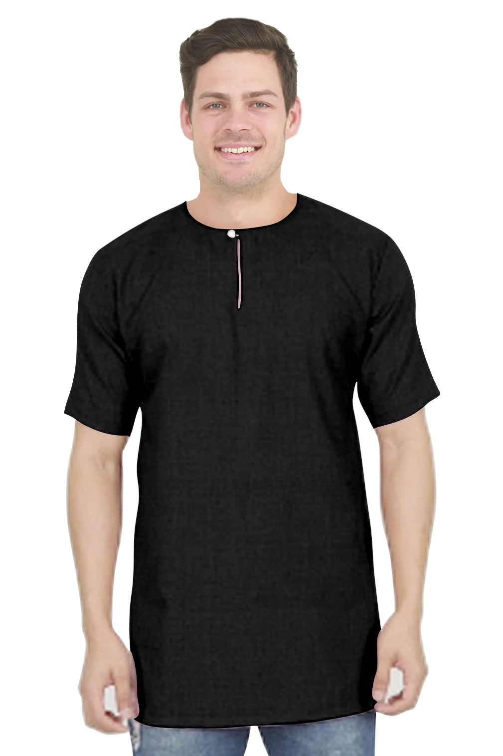 Baju Koko | Kurta Pria Polos Klasik Tangan Pendek Kancing Depan