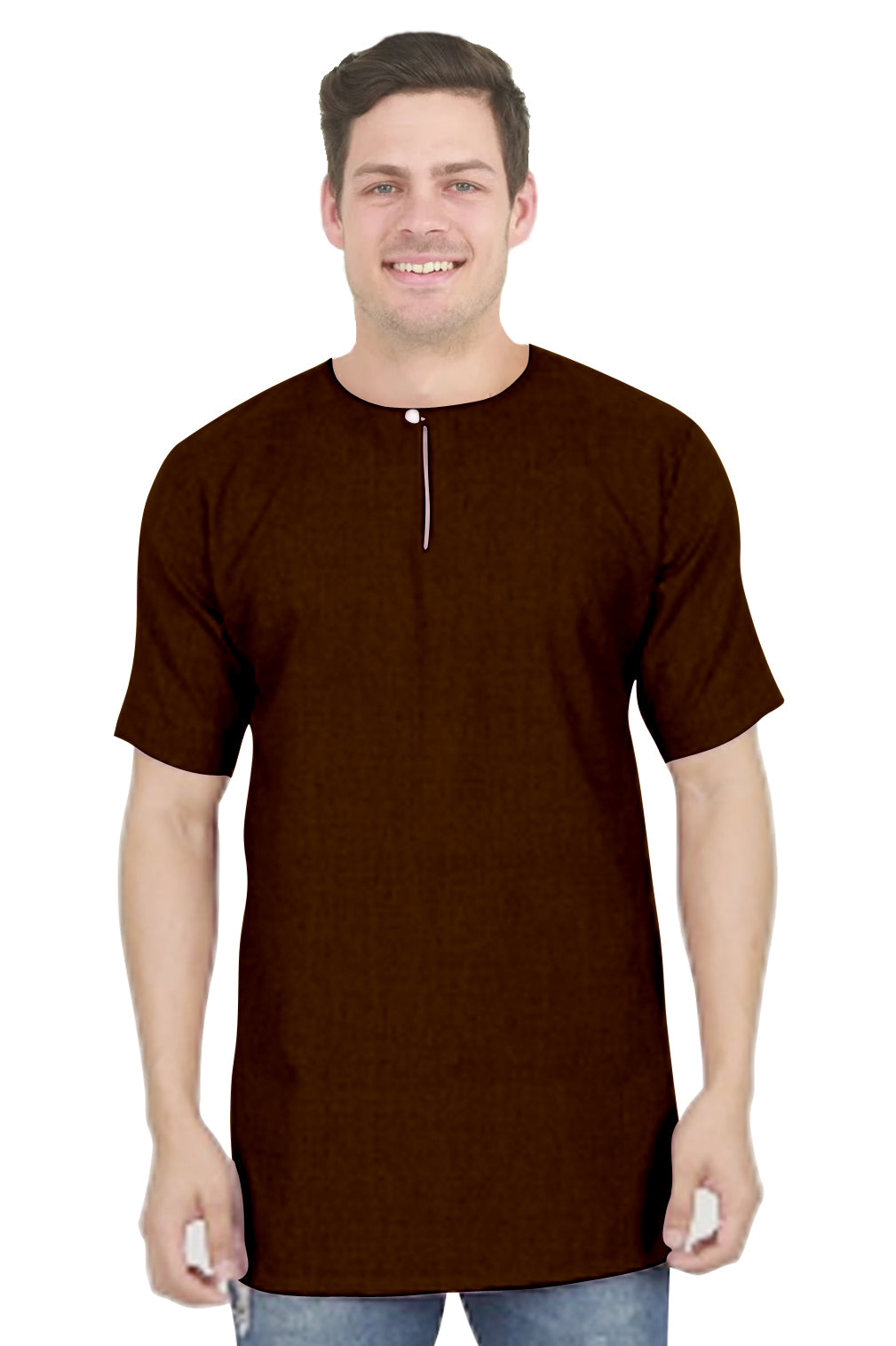Baju Koko | Kurta Pria Polos Klasik Tangan Pendek Kancing Depan