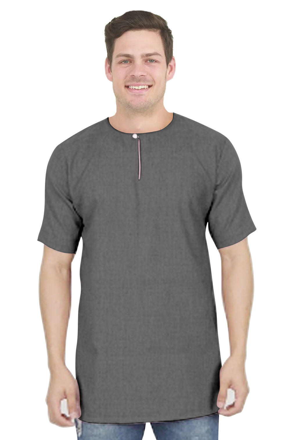 Baju Koko | Kurta Pria Polos Klasik Tangan Pendek Kancing Depan