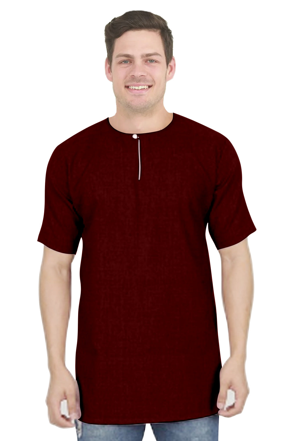 Baju Koko | Kurta Pria Polos Klasik Tangan Pendek Kancing Depan