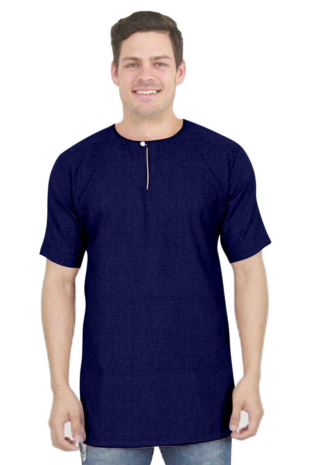 Baju Koko | Kurta Pria Polos Klasik Tangan Pendek Kancing Depan