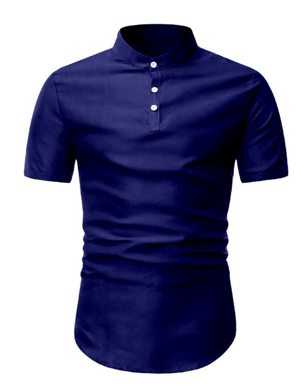 Kurta Pria Baju Koko Muslim Kerah Pendek Tangan Pendek Kancing Depan