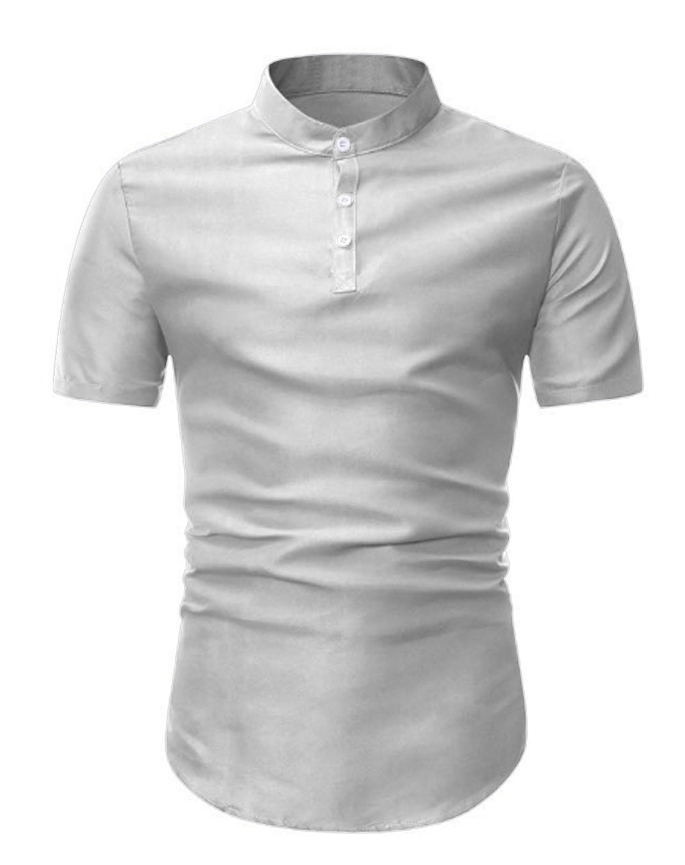 Kurta Pria Baju Koko Muslim Kerah Pendek Tangan Pendek Kancing Depan