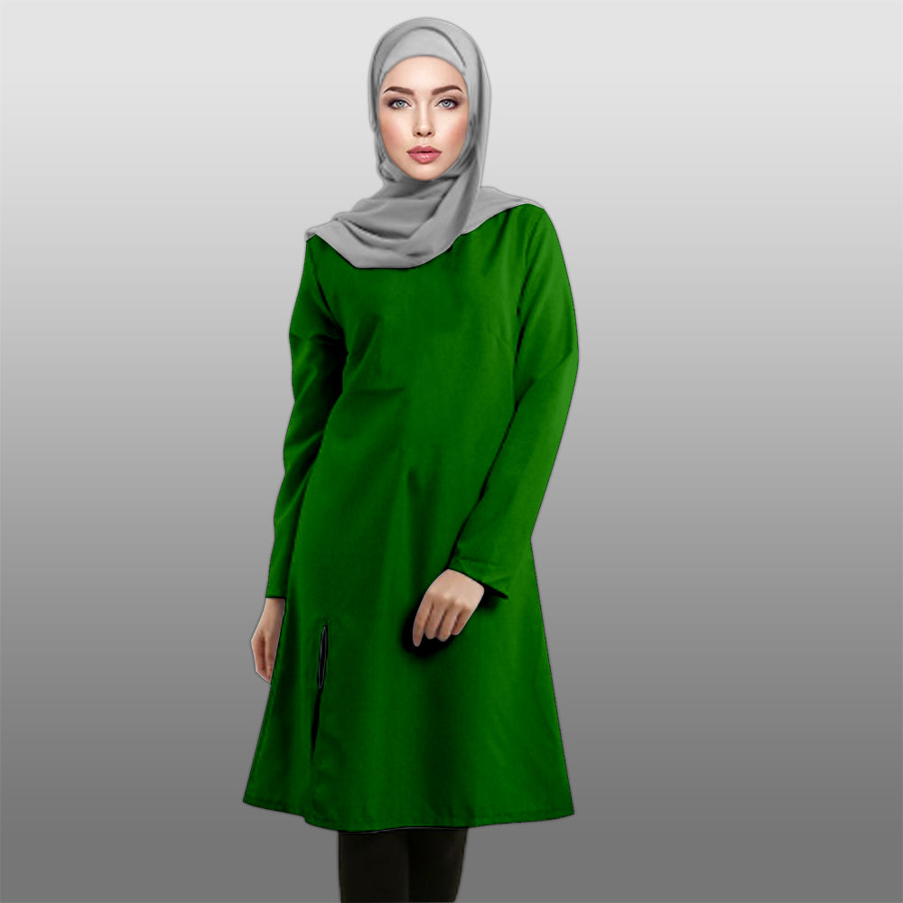 Blouse Tunic Qameez Polos Belah Pinggir Bawah