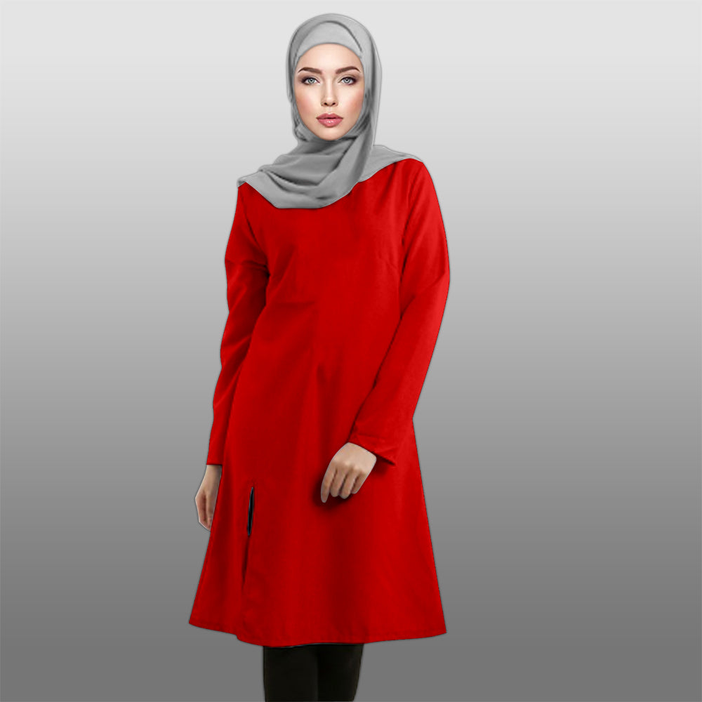 Blouse Tunic Qameez Polos Belah Pinggir Bawah