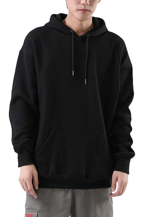 Cotton Fleese Hoodie Jumper Unisex Motif Polos Saku Depan