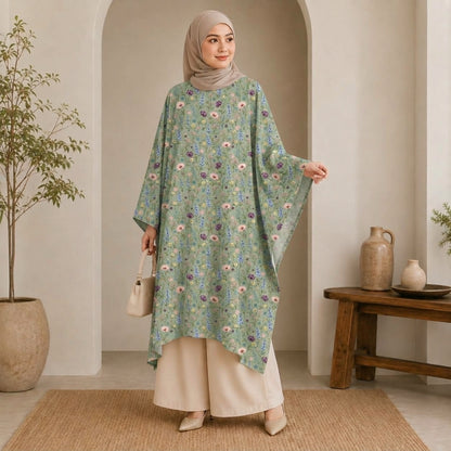 PREMIUM MODERN BATANICAL PRINTED LONG KAFTAN