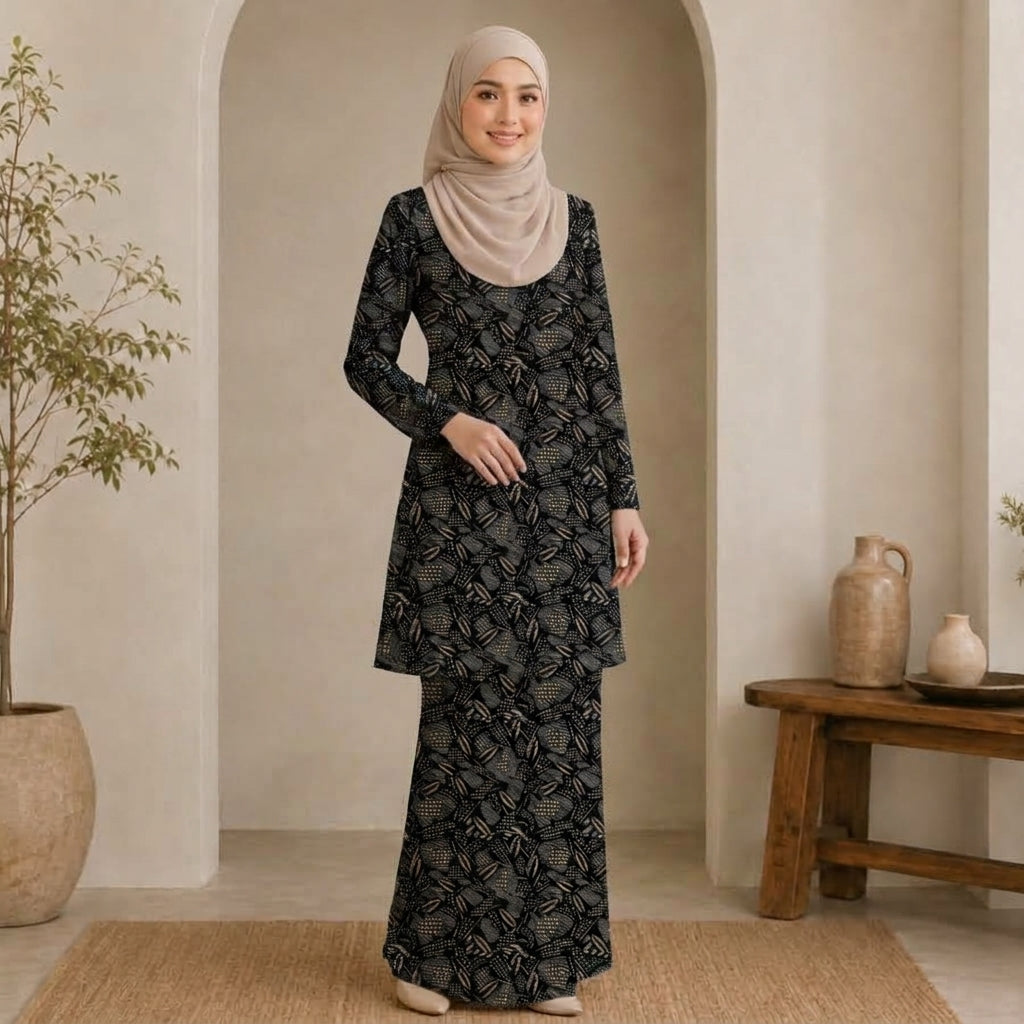 PREMIUM EXCLUSIVE LEAF PRINTED LONG KURUNG