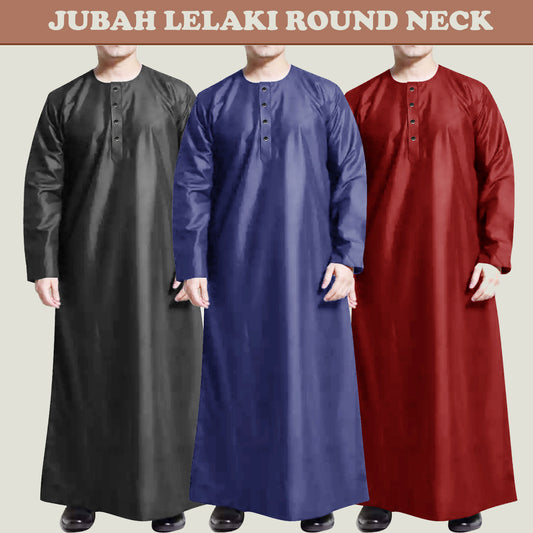 Jubah Kurta Pria Muslim laki laki Casual Kancing Trendy