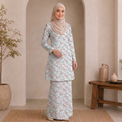 PREMIUM SOFT FLORAL PRINTED KURUNG