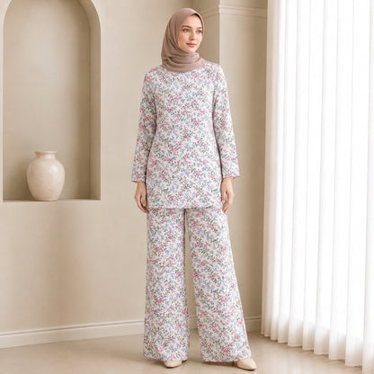 PREMIUM SOFT FLORAL PRINTED 2-PIECE SET