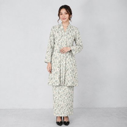 PREMIUM DELICATE FLORAL PRINTED KEBAYA