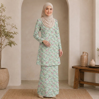PREMIUM SOFT FLORAL PRINTED KURUNG