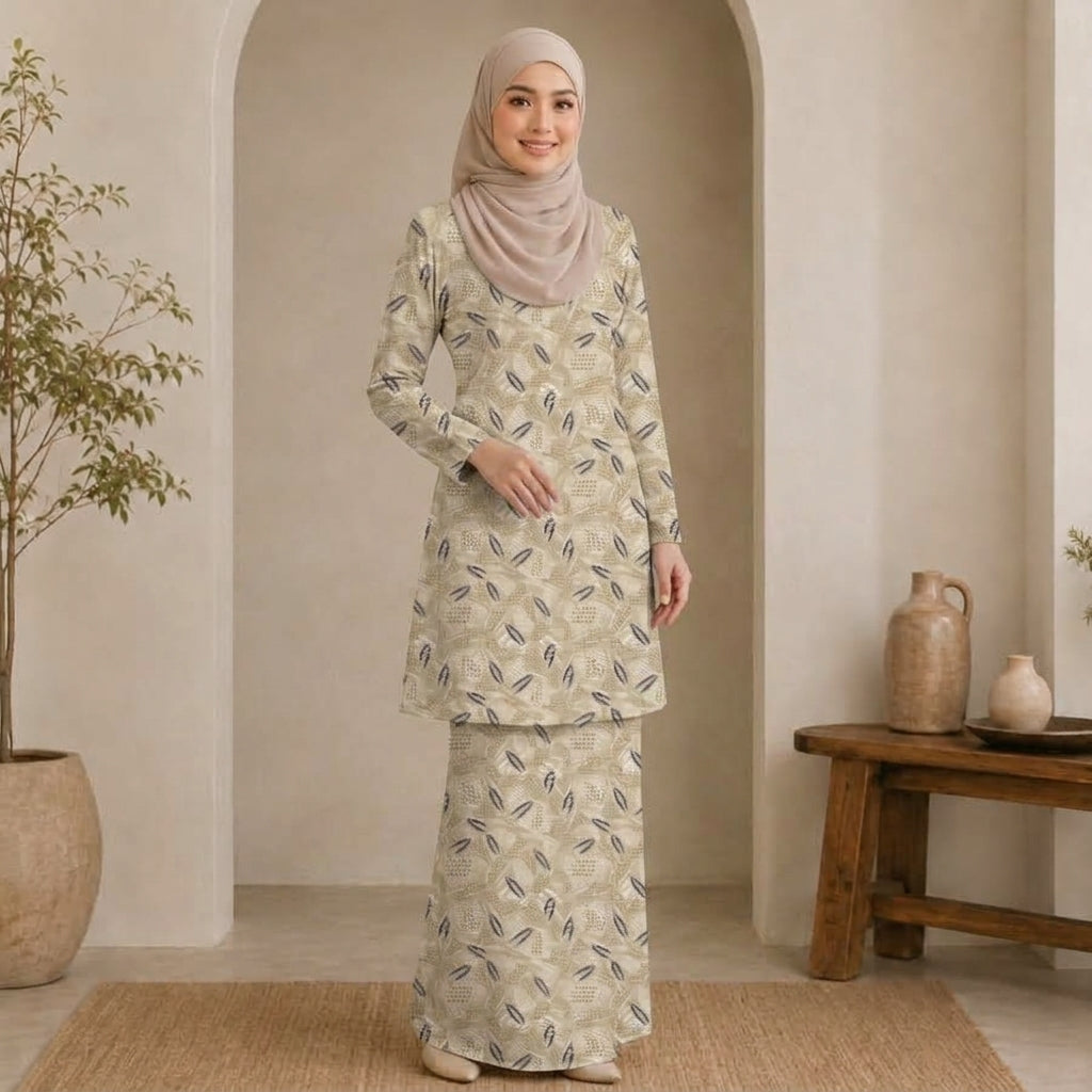 PREMIUM EXCLUSIVE LEAF PRINTED LONG KURUNG