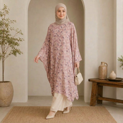 PREMIUM EXCLUSIVE LEAF PRINTED LONG KAFTAN