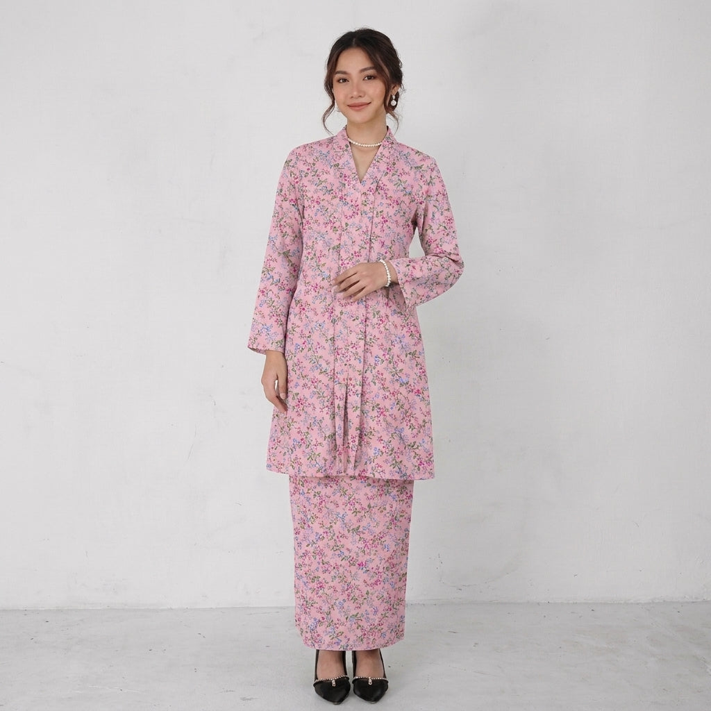 PREMIUM SOFT FLORAL PRINTED KEBAYA