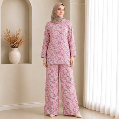 PREMIUM SOFT FLORAL PRINTED 2-PIECE SET