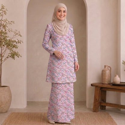PREMIUM SOFT FLORAL PRINTED KURUNG