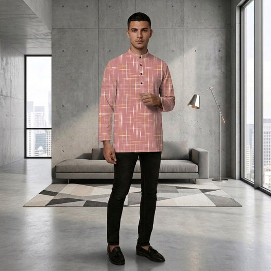 PREMIUM MODERN MINIMALIST LINE MUSLIM KURTA