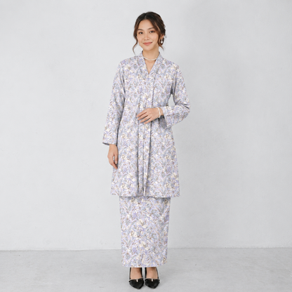 PREMIUM DELICATE FLORAL PRINTED KEBAYA