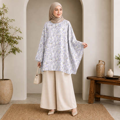 PREMIUM DELICATE FLORAL PRINTED MINI KAFTAN