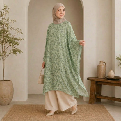 PREMIUM EXCLUSIVE LEAF PRINTED LONG KAFTAN