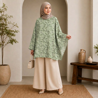 PREMIUM EXCLUSIVE LEAF PRINTED MINI KAFTAN