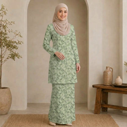 PREMIUM EXCLUSIVE LEAF PRINTED LONG KURUNG