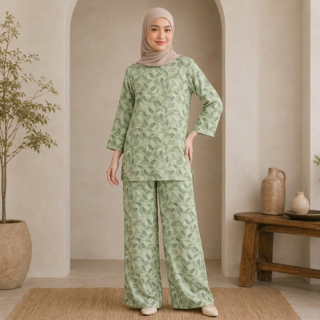 PREMIUM EXCLUSIVE LEAF PRINTED 2-PIECE SET